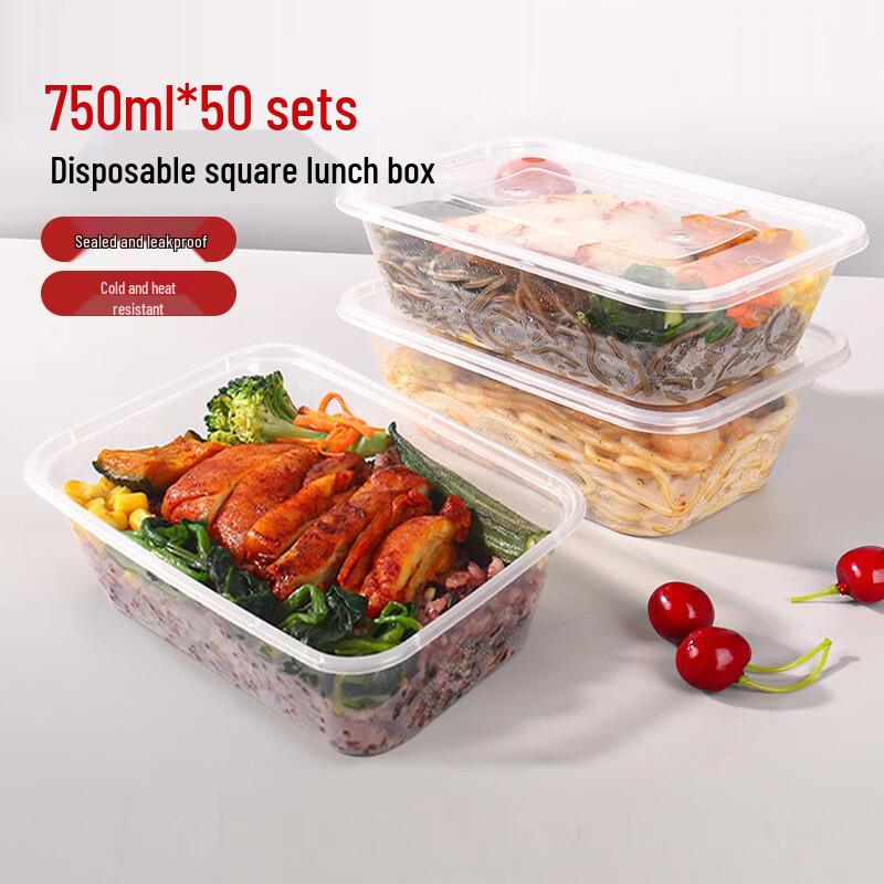 JIACHI Disposable Takeaway Food Containers with Lids