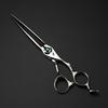 SG1-75 Green Jewel Double-sided Hollow Hot Wheel 7.5 Inch 440C Professional Pet Scissors Beauty Scissors