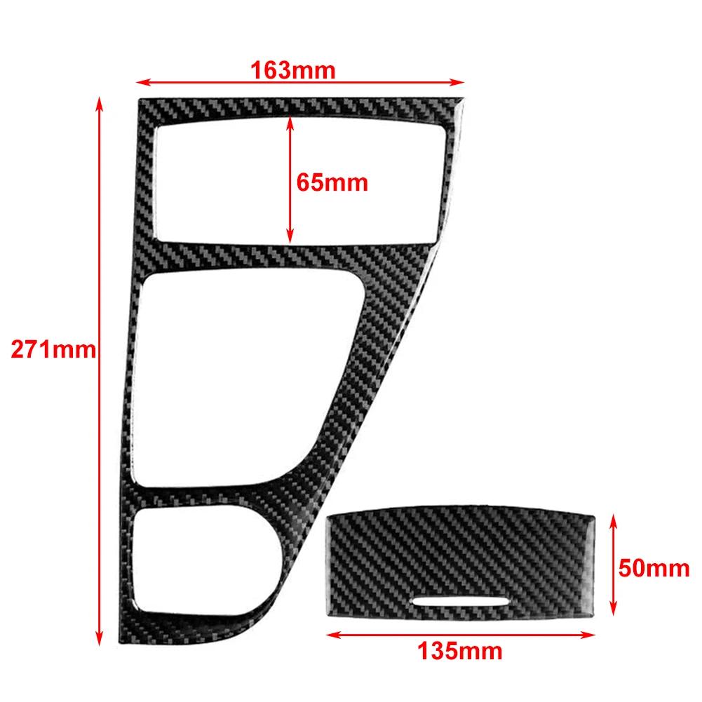 Carbon Fiber Style Gear Shift Panel Cover for Infiniti Q50 Q60 2014-2019