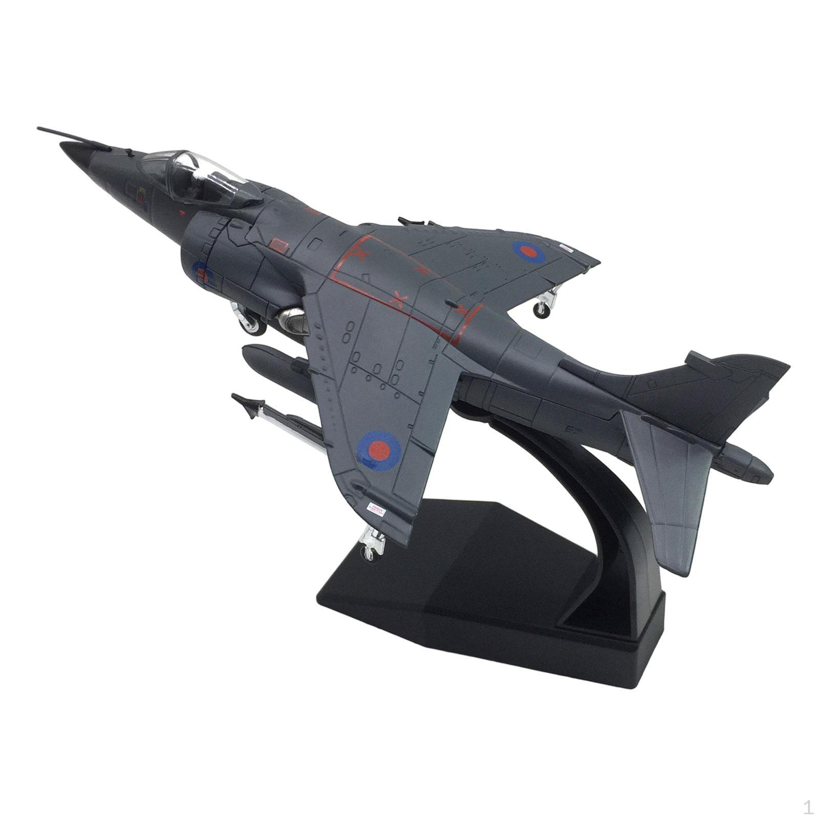 

1:72 Diecast Jet Airplane Model Collectibles Attack Fighter Plane with Base for TV Cabinet