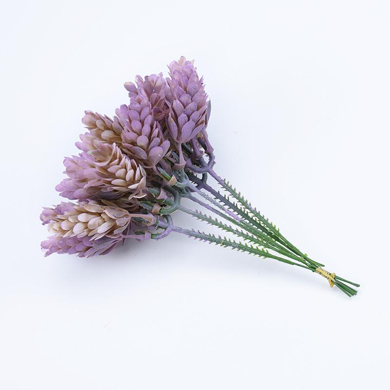 

6 пучков 30 головок искусственный пластиковый цветок ананасовая трава горячие продажи для Рождества домашние декоративные венки подарки своими руками коробка для конфет 6pieces