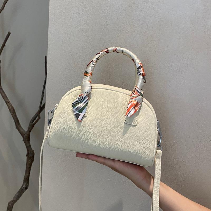 

Нишевый дизайн женская сумка ручная сумка-боулинг натуральная кожа сумка через плечо сумка для通勤 одноплечевая сумка One Size бежевый