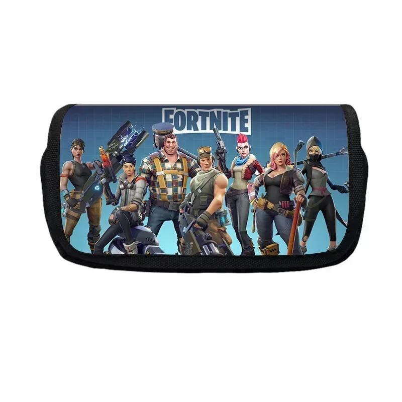 Fortnite Penály Multifunkční Krabička na Psací Potřeby Dětský Velkokapacitní Dvouvrstvý Penál