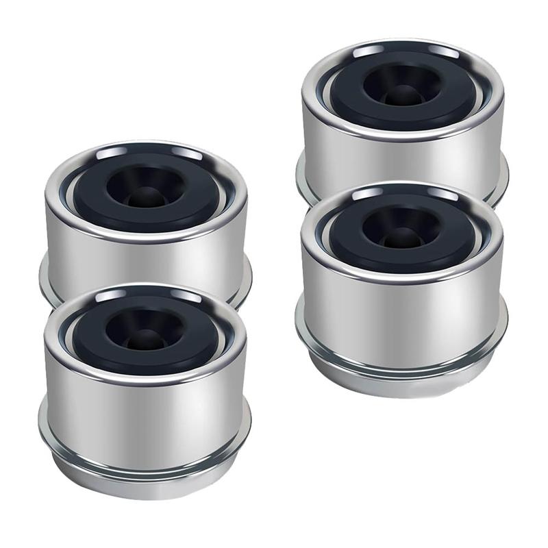 Rubber Plugs& Tallation Tool Included 1.98" Trailer Hub Caps(4PCS) Snug-Fit,Rust-Resistant Bearing Dust Caps