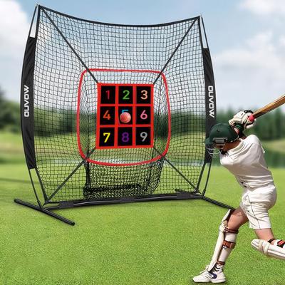 Baseball Softball Practice Net with Strike Zone Target Baseball Pitching Net Baseball Training Throwing Net for Hitting Batting