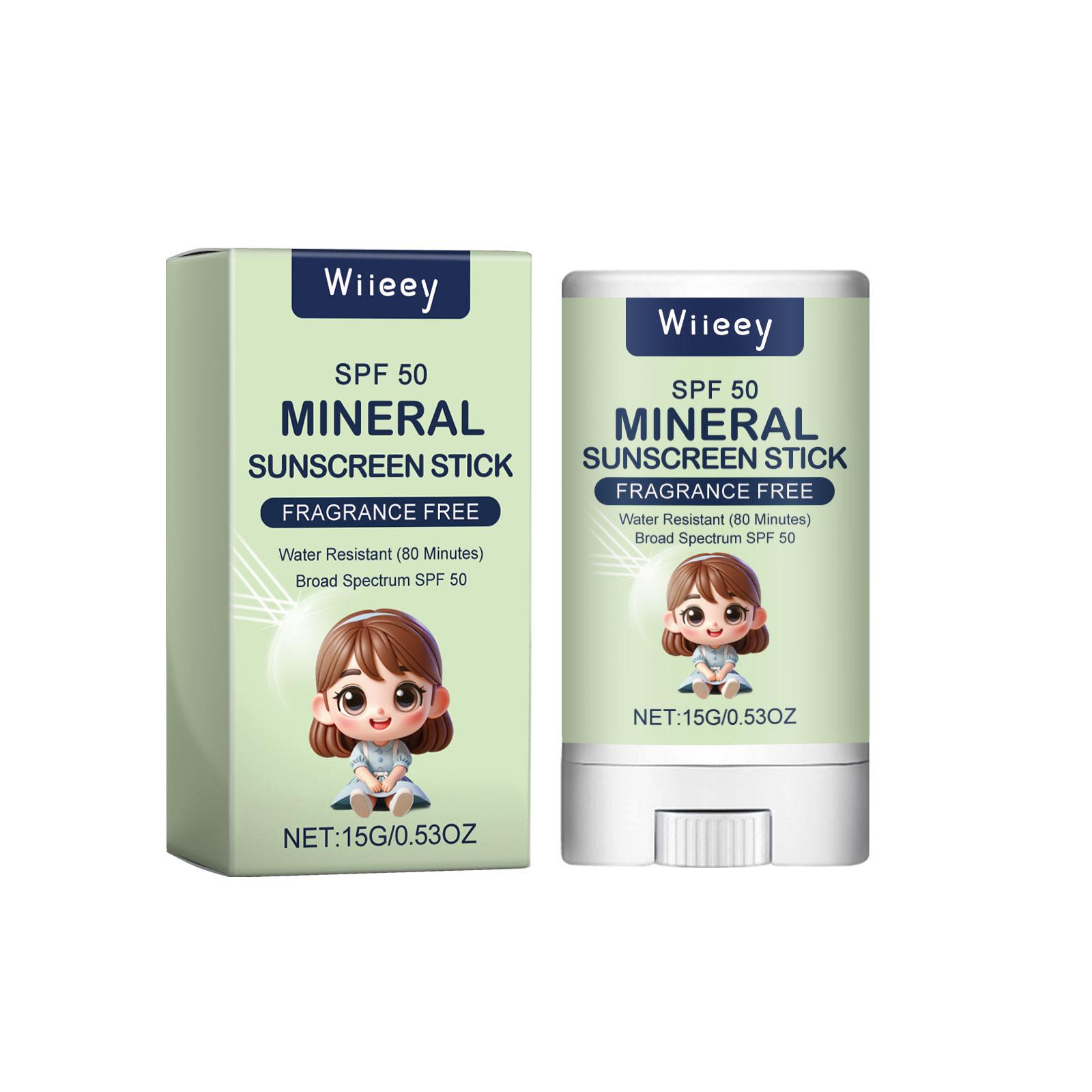 

Wiieey Gentle Protection Stick Summer Outdoor Beach Kids Protection Redness Relief Moisturizing Easy Absorption