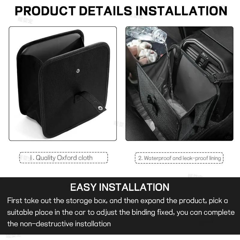 Xiaomi Stfolding Hanging Storage Bag Organizer Car Storage Bag Multifunctional Large Capacity Vehicle Garbage Bag Folding Trash Can