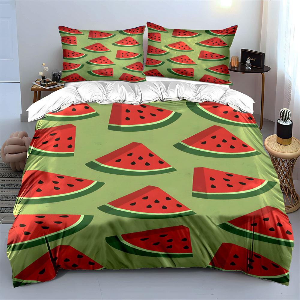 Juicy watermelon bliss. Bedding sets Duvet covers Pillowcases(1* Duvet Cover 2* Pillowcases without duvet insert)