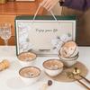 Ceramic Rice Bowl Gift Set - Creative Tableware for Housewarming