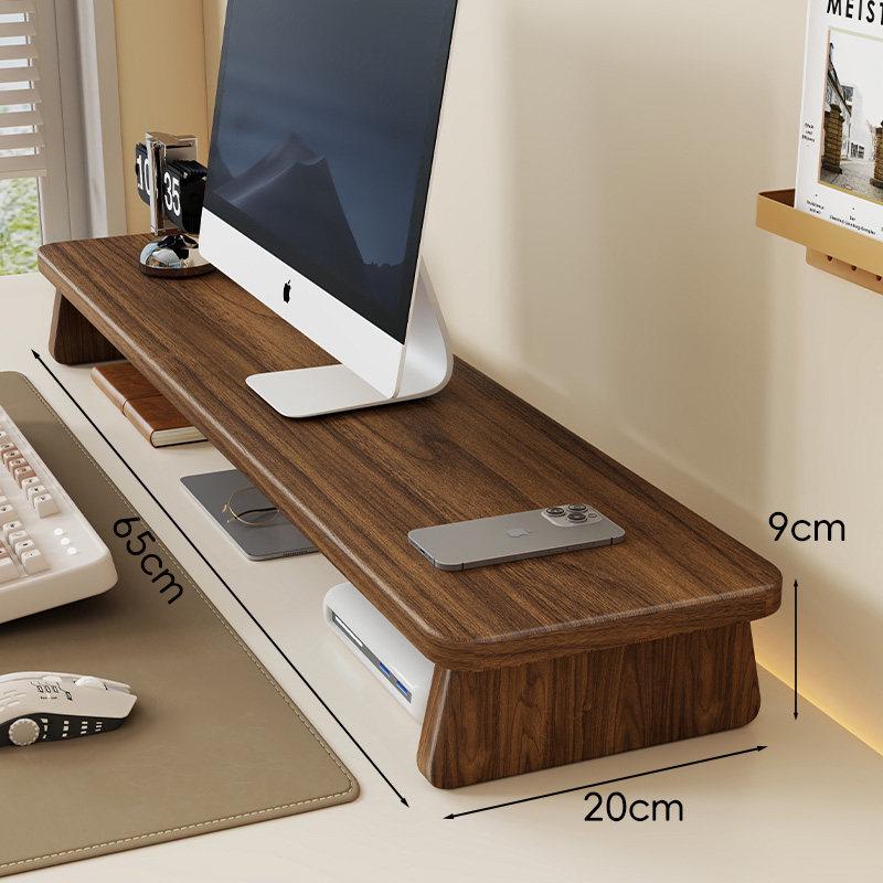 Desktop Monitor Riser Stand with Storage Shelf