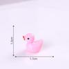 Miniature Colorful Luminous Duck Resin Ornaments for Micro Landscape and Moss Decor