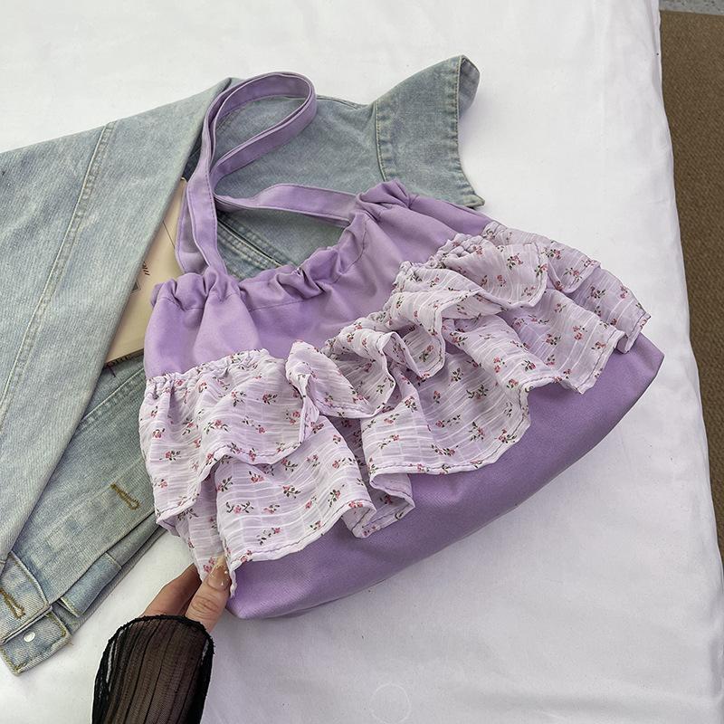 Summer Niche Fresh and Sweet Fashion Niche Women 2025 New Fashion Foreign Style Large Capacity Commuter Tote Bag