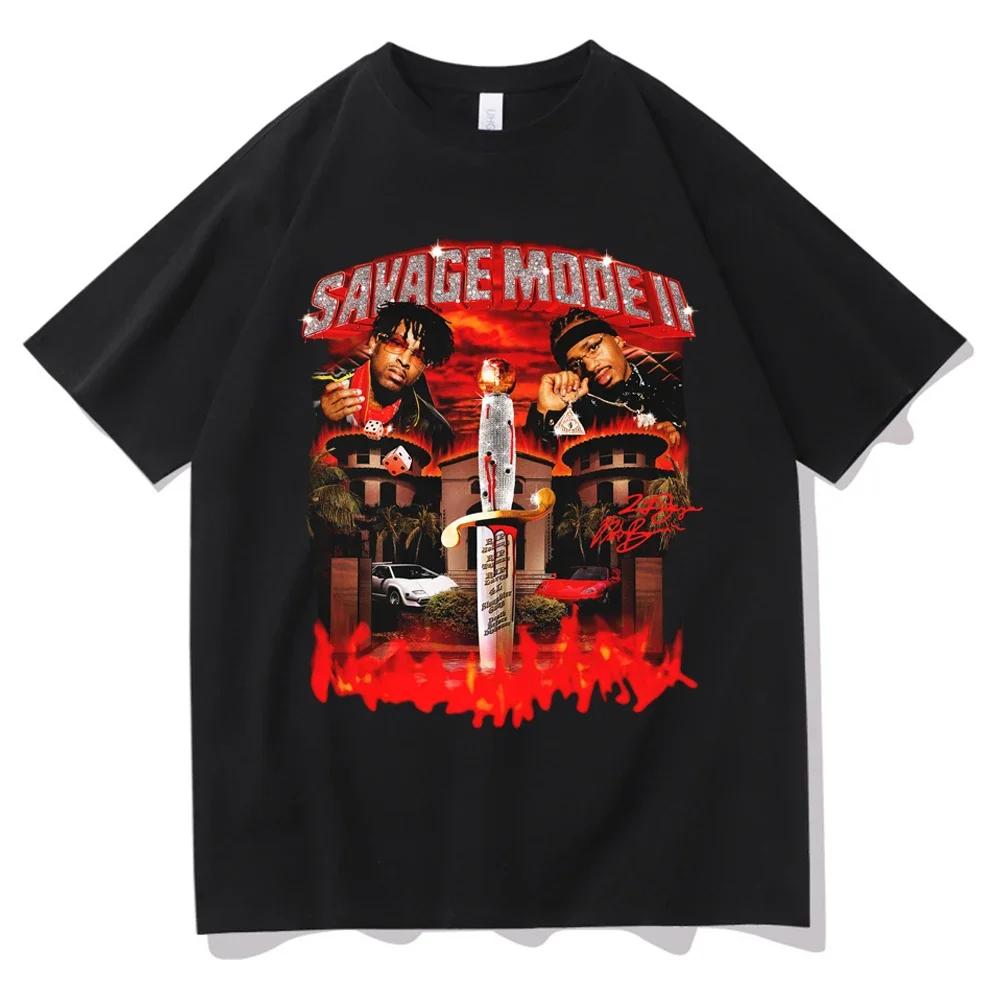 

21 Savage Story American Dream Album T Shirt Men Women Fashion Music Album Hip Hop T-Shirts Streetwear Harajuku - Men s Summe... 5XL