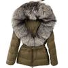 OFTBUY Winter Jacket Women's Real Raccoon Fox Fur White Duck Down Coat Thick Warm