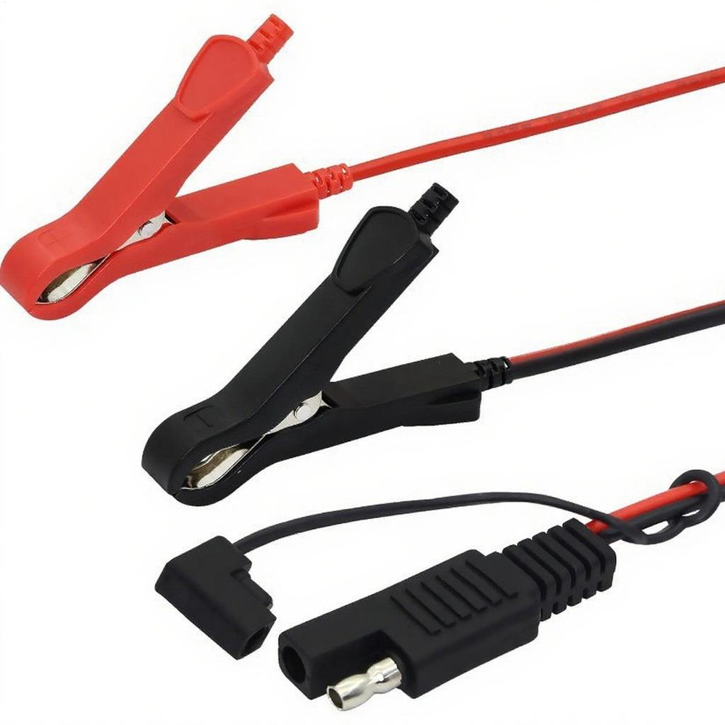 SAE Connector Battery Charger Extension Cable With Button Quick Connector SAE Adapter For Car Lawn Mower ATV RV Motorcycle