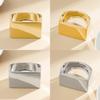 Hip Hop Exaggerated Wide Cuff Bangle/Finger Ring Stylish Geometric Jewelry Handmade Accessories for Women and Men