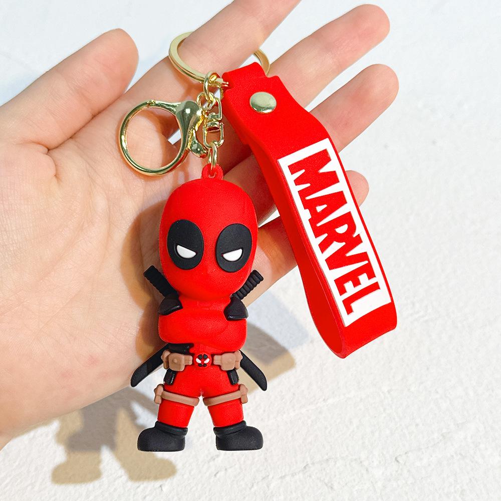 Nuovo Ciondolo Portachiavi in Silicone per Bambola Deadpool, Cordino da Auto per Zaino Scolastico, Regalo