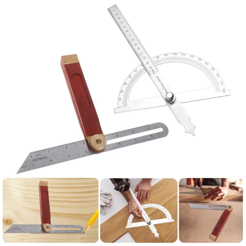 T-Bevel Guage Sliding Angles Rulers Protractors Multiple Angles Adjustable Gauges Measurement Tool Wood Handle Replacement