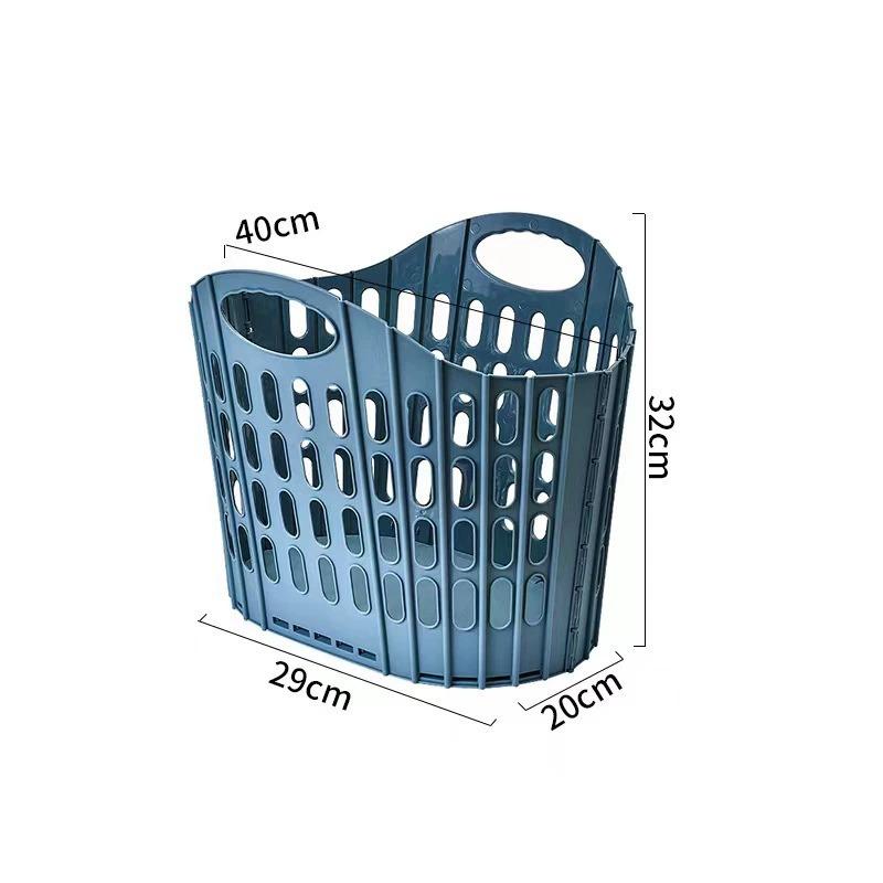 Panier à linge pliable style bohème avec poignée - conception rectangulaire en plastique durable, respirant et léger