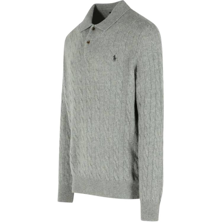 Polo Ralph Lauren Logo Button Long Sleeve Polo Shirt Men Tops 710974165-002