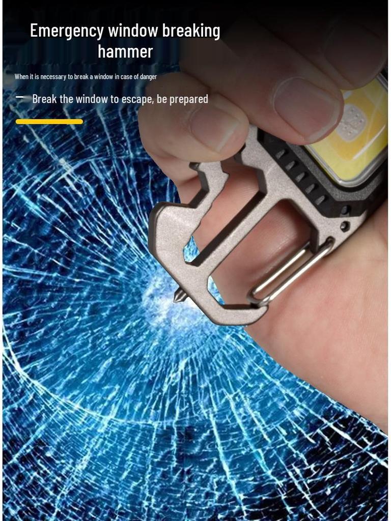 Ultra-Bright LED Keychain Multi-Function Emergency & Outdoor Flashlight