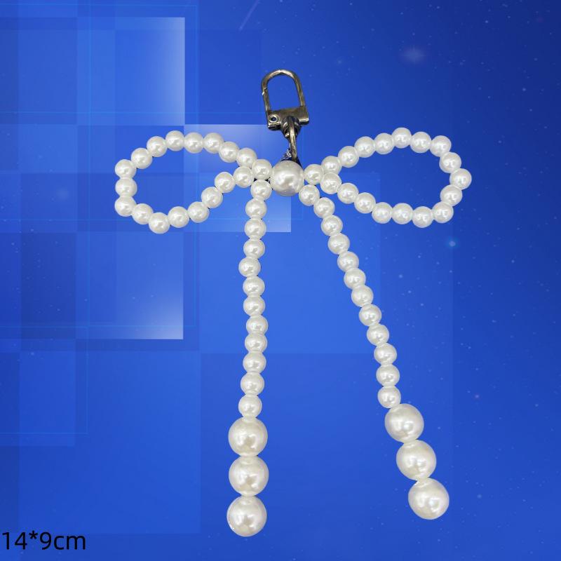 Bow Tassel Pearl Earrings - Elegant Shoelace Design for Women