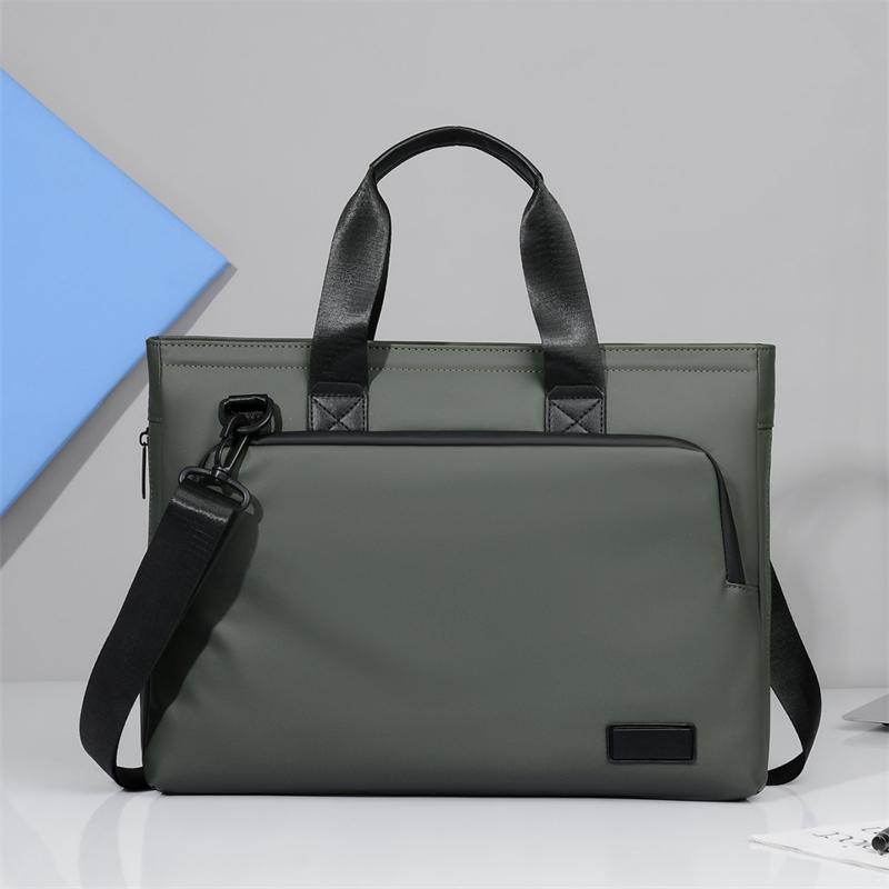 Men's Business Briefcase Large Capacity Expandable Computer Bag Shoulder Crossbody Handbag