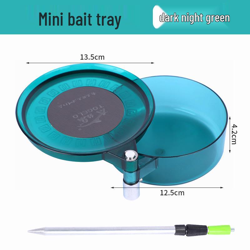 Magnetischer Köderbehälter & Erdspieß: Starke Drahtziehhilfe & loser Grundfutterbehälter für Angelstühle