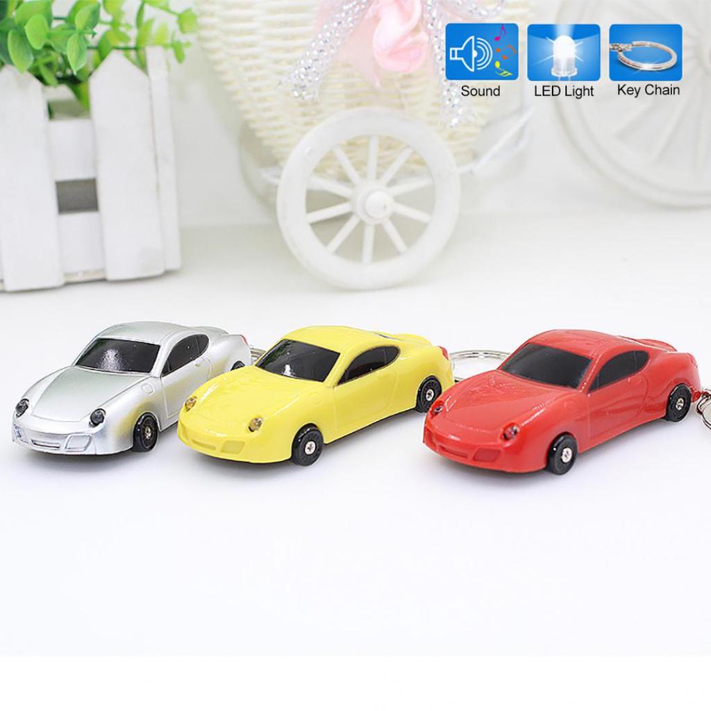 Buy Car Model Pendant LED Light Sound Horn Key Chain Keychain Ring Bag ...