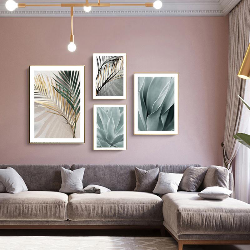 Palm Leaves Plant Art Canvas Painting Aloe Botanical Posters and Prints Modular Wall Pictures for Living Room Home Decoration