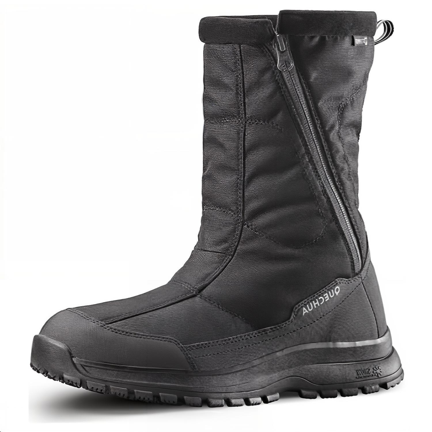 

DECATHLON Теплые Водоотталкивающие Нескользящие Сапоги до Колена для Снега Мужские Черные 40 чёрный