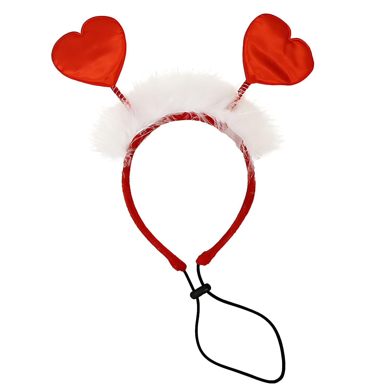 

Костюм для собаки на День святого Валентина, повязка на голову в форме сердца для собаки, красный костюм для собаки, праздничные аксессуары ко Дню святого Валентина