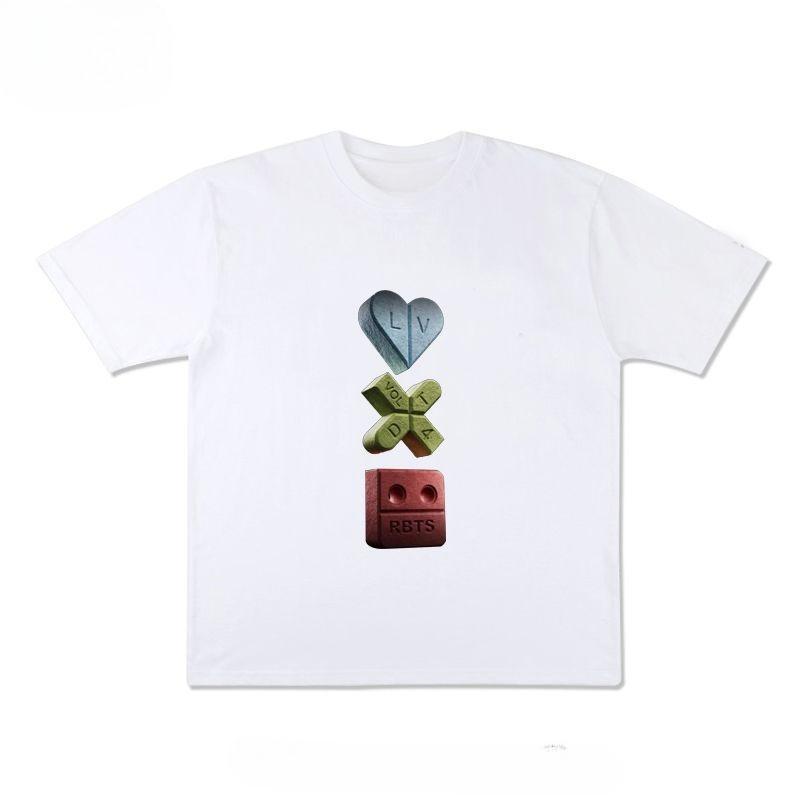 

Летние свободные футболки из чистого хлопка для мужчин и женщин в американском сериале «Любовь, смерть и роботы» выполнены в том же стиле. 4XL