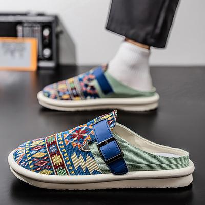 Men’s Sports Shoes Summer Backless Mules Casual Slippers Shoes Plus Size Sneakers for Students Sandals Over Sized 39-47