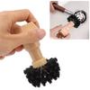 Portafilter Cleaning Brush Professional Portable Coffee Tamper Cleaning Brush with Wooden Handle for Kitchen Tool