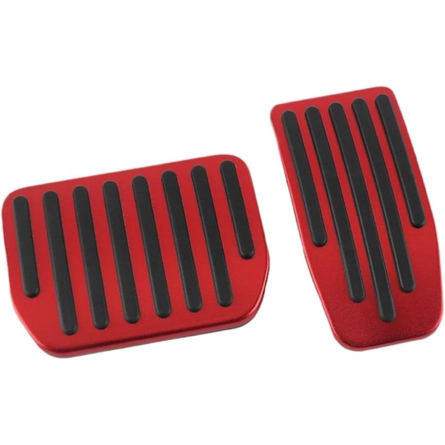 

Interior Accessories Fit for Tesla Model 3 Y Brake Pedals Rest Accelerator Car Pedal Rubber Pad Cover Aluminum Alloy Automobiles Interior Accessorie 1 Set Red