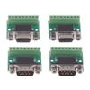 5Pcs Db9 Male Female Adapter Signals Terminal Module Rs232 Rs485 Serial To Terminal 9-Pin 9-Hole Connector