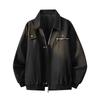 Men's Lapel Loose Bomber Jacket - Spring/Autumn 2026 Style, Casual, Comfortable, Handsome Outerwear
