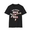 High Voltage Rock'N'Roll T-shirt, Gitaarshirt, Hardrock T-shirt, Klassieke Rock Top