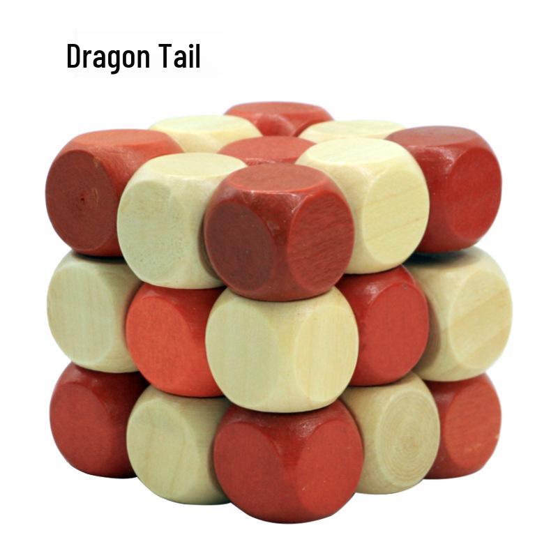 100-Piece Kongming Lock Wooden Puzzle Set for Kids and Adults