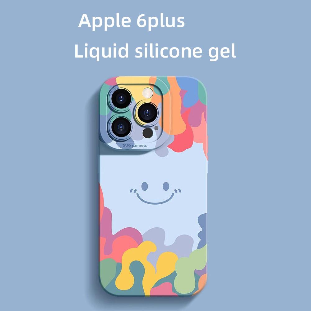 Kolorowa uśmiechnięta twarz odpowiednia dla Apple 15/14/13 minimalistyczne etui na iPhone 12pro odporne na upadki 7/8P
