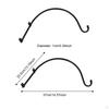 2 Pieces Hanging Plant Brackets Basket Hooks Decorative Hanger for Garden Flower
