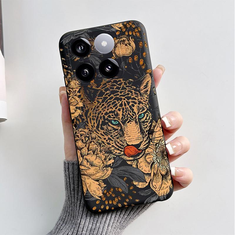 For Xiaomi Mi 14T Pro Case Cute Cartoon Cat Dog Fox Painted Cover Silicone Phone Case For Xiaomi 14T Pro 14TPro Mi14T Soft Funda