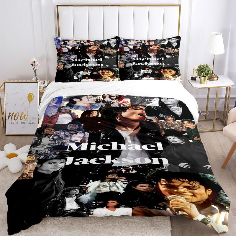 Michael Jackson Timeless Legend Print 3Pcs Bedding Setduvet Cover With 2 Bedropillowcase Home Birthday Gift