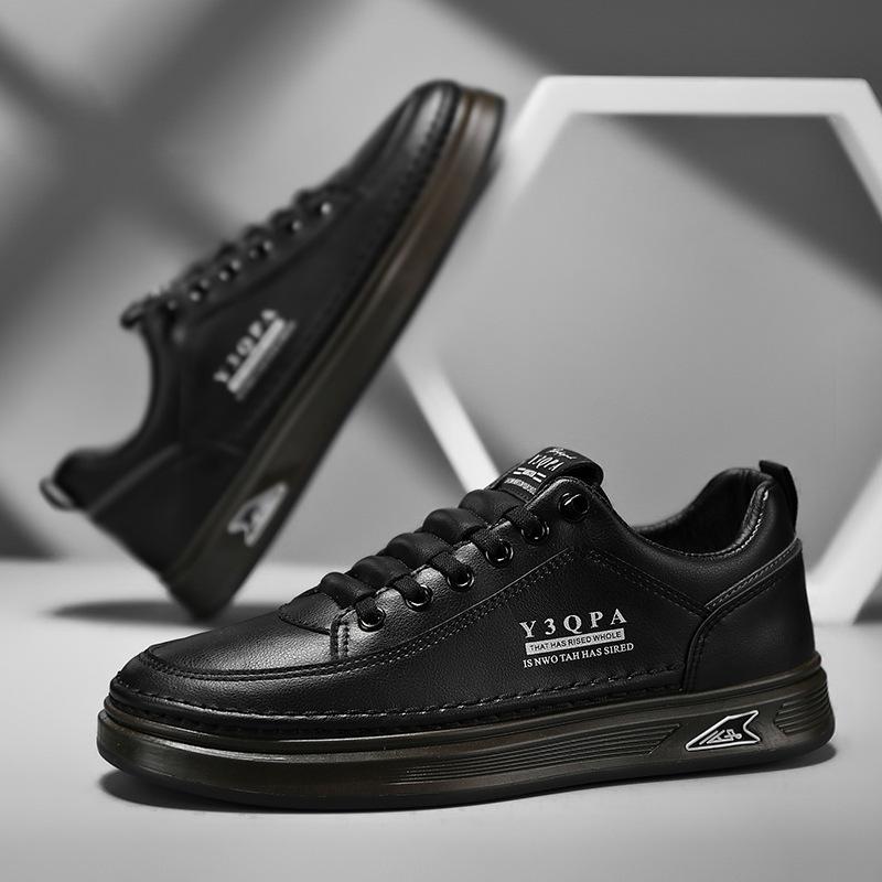 

Little white shoes summer breathable soft-soled men s board shoes casual leather shoes one pedal fashion driving shoes versatile sports shoes 44