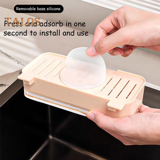 Sink Filter Rack Drain Stand Waste Garbage Net Shelf Anti-Clogging Disposable Mesh Bag Kitchen Sink Strainer with Removable Suction Cup