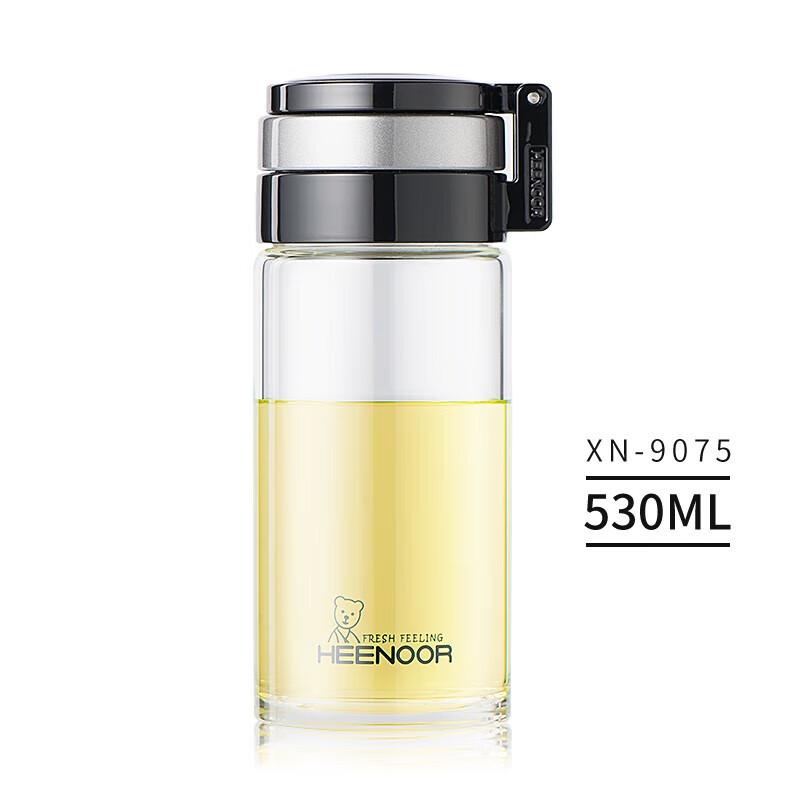 Xino Portable Borosilicate Glass Water Bottle
