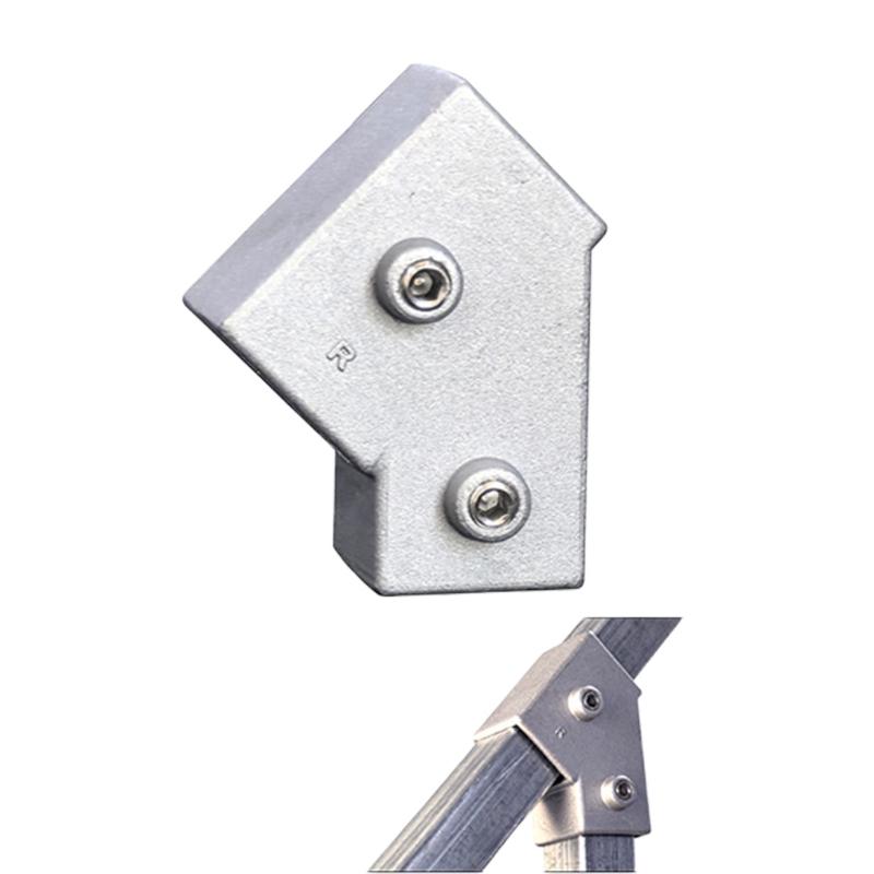 Multipurpose 25X25mm Square Tube Adapter Connector Accessories Aluminum Alloy 3 Way Elbow Pipe Fitting Easy To Install