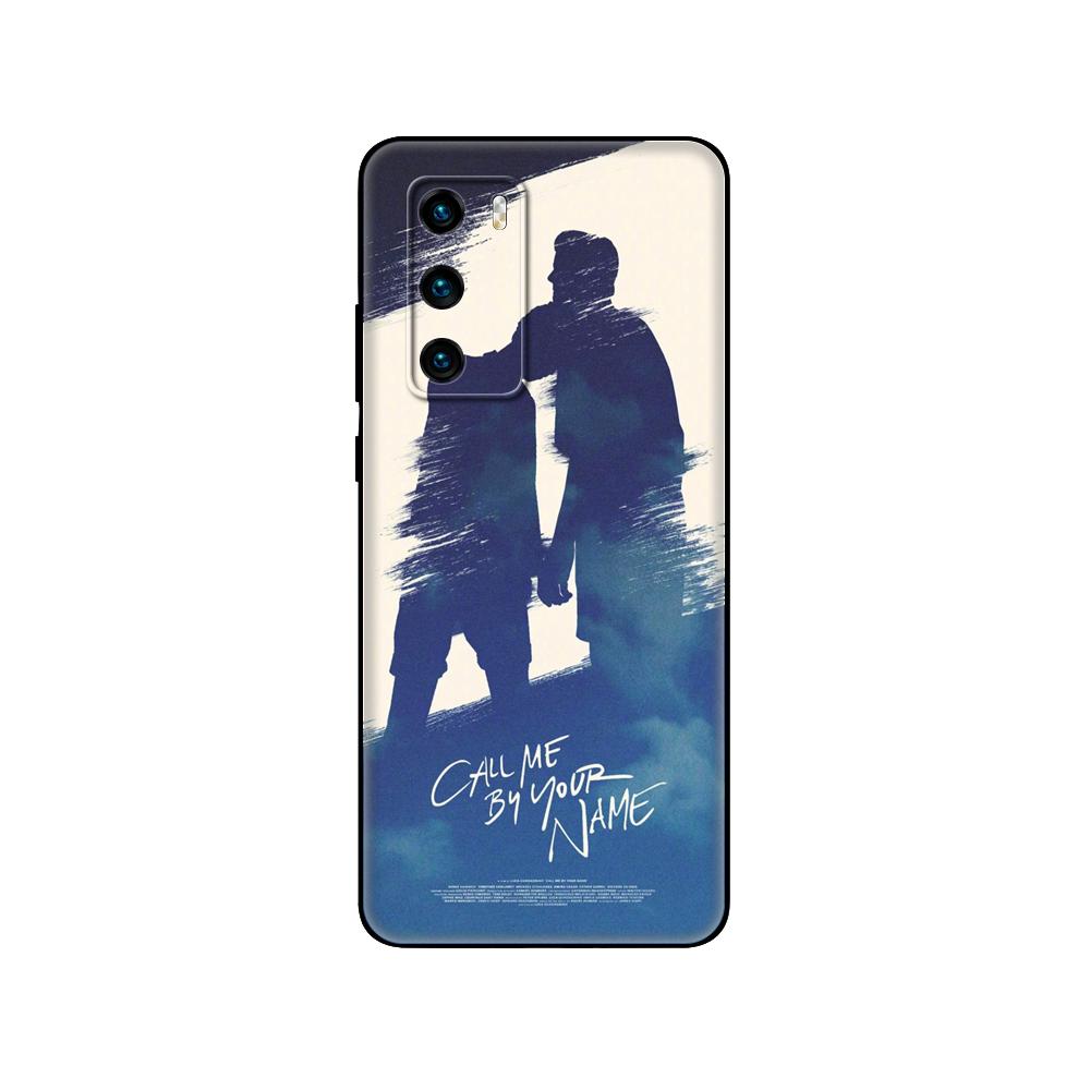 Black Tpu Case For Huawei P30 Lite P30 Pro P40 Case For Huawei P40 LITE E P Smart 2020 Case Cover Call Me by Your Name