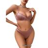 European & American Dusky Pink Push-Up Lingerie Set - Temptation & Desire (Bra Set 25213)